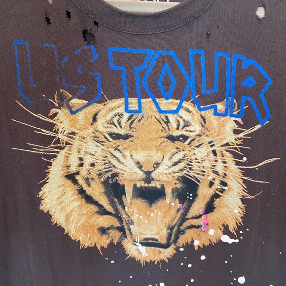 Chaser Tiger Paint Distressed Tee | XS - Picture 2 of 9